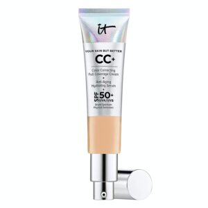 IT Cosmetics Your Skin But Better CC+ Cream, Medium Tan (W) - Color Correcting Cream, Full-Coverage Foundation, Anti-Aging Serum & SPF 50+ Sunscreen -...