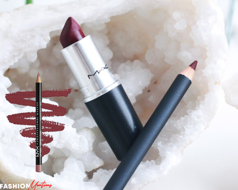 5: MAC Diva Lipstick and Burgundy Lip Liner